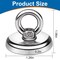 10 Pieces Magnetic Hooks, 100 LB(45KG) Heavy Duty Magnetic Hooks with Countersunk Hole Eyebolt, Perfect for Home, Kitchen, Workplace, Office and Garage,